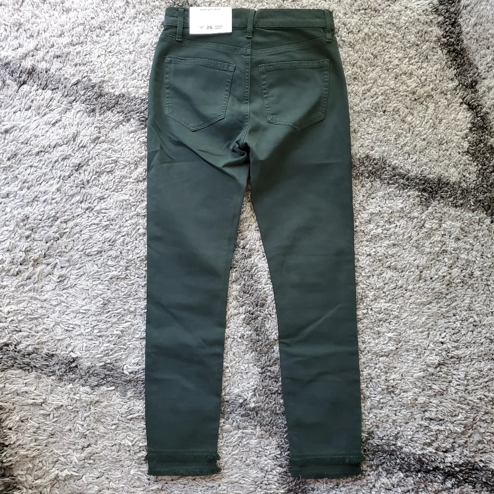 NWT LOFT Modern Double Frayed Skinny Crop Jeans - Picture 3 of 8